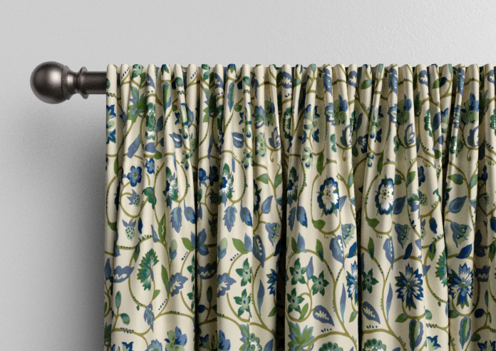 Land & Shore Esther, Green - Made to Measure Curtains - Image 9